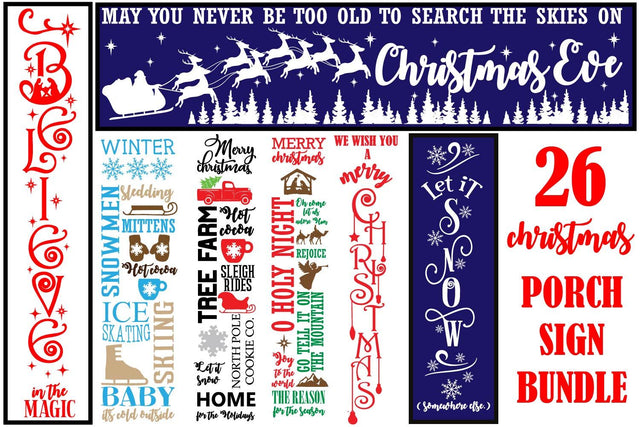 Christmas vertical porch Sign Quotes Bundle svg, Christmas porch sign SVG Paper Switch 