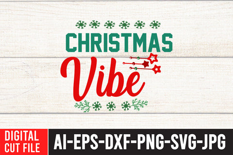Christmas Vibe SVG Cut File SVG BlackCatsMedia 