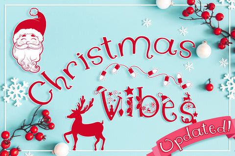 Christmas Vibes: A Whimsical Christmas Font Font Feya's Fonts and Crafts 