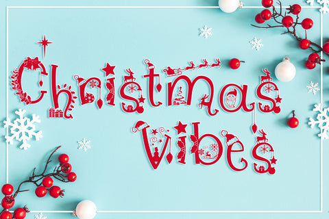 Christmas Vibes: A Whimsical Christmas Font Font Feya's Fonts and Crafts