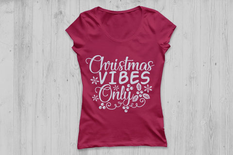 Christmas Vibes Only| Christmas SVG Cutting Files. SVG CosmosFineArt 