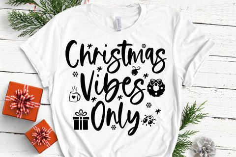Christmas Vibes Only SVG - Christmas SVG - Christmas Quote SVG She Shed Craft Store 