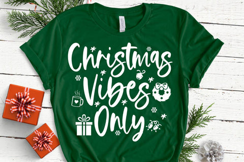 Christmas Vibes Only SVG - Christmas SVG - Christmas Quote SVG She Shed Craft Store 