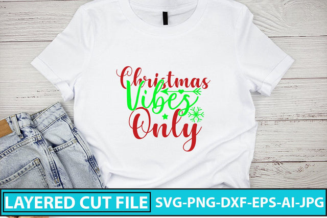 Christmas Vibes Only SVG Cut File SVG Syaman 
