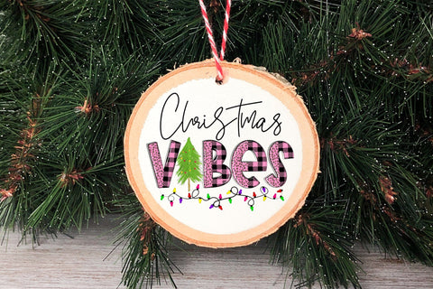 Christmas Vibes PNG, Pink Christmas Sublimation Sublimation CraftLabSVG 