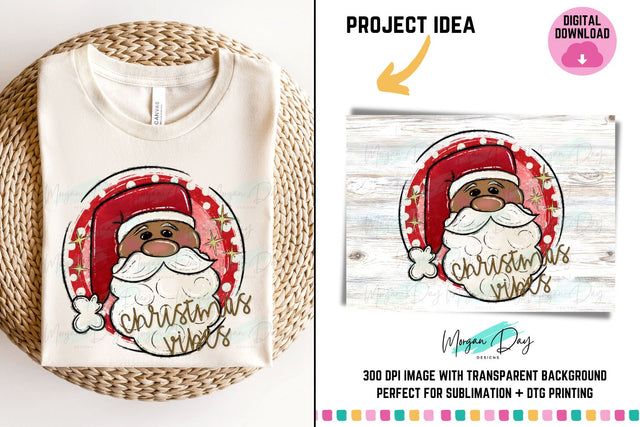 Christmas Vibes PNG Sublimation Design Sublimation Morgan Day Designs 