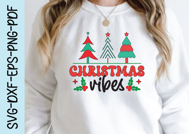 christmas vibes, Retro Christmas Svg Design SVG designstore 