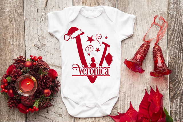 Christmas Vibes Split Monogram & Huge Bonus SVG Feya's Fonts and Crafts 