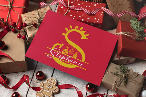 Christmas Vibes Split Monogram & Huge Bonus SVG Feya's Fonts and Crafts 