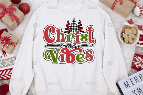 Christmas vibes Sublimation Design Embroidery/Applique DESIGNS Regulrcrative 