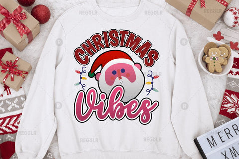 Christmas Vibes Sublimation Design Sublimation Regulrcrative 