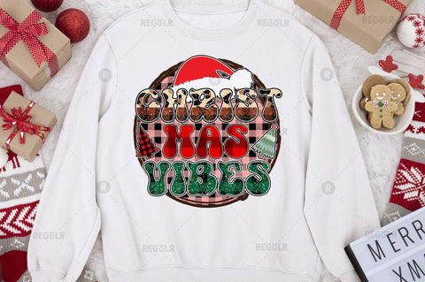 Christmas vibes Sublimation Design Sublimation Regulrcrative 