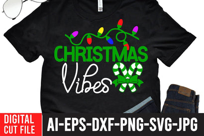 Christmas Vibes SVG Cut File SVG BlackCatsMedia 