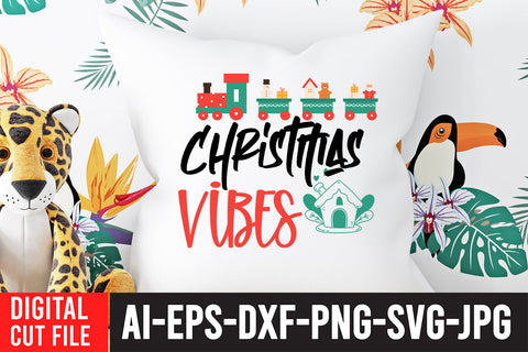 Christmas Vibes SVG Cut File SVG BlackCatsMedia 