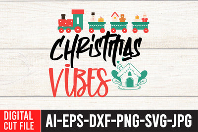 Christmas Vibes SVG Cut File SVG BlackCatsMedia 