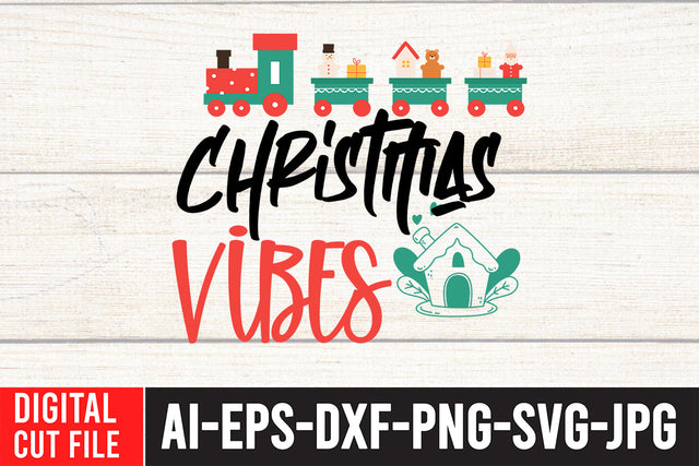 Christmas Vibes SVG Cut File SVG BlackCatsMedia 