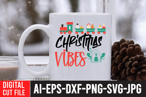 Christmas Vibes SVG Cut File SVG BlackCatsMedia 