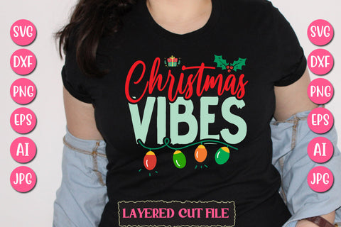 Christmas Vibes SVG Cut File SVG Newmockups 