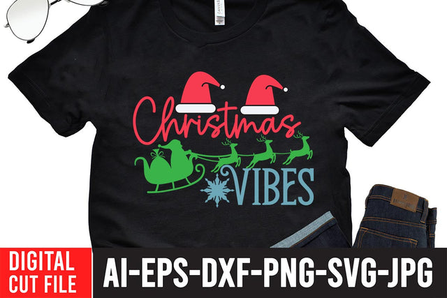 Christmas Vibes SVG Design SVG BlackCatsMedia 