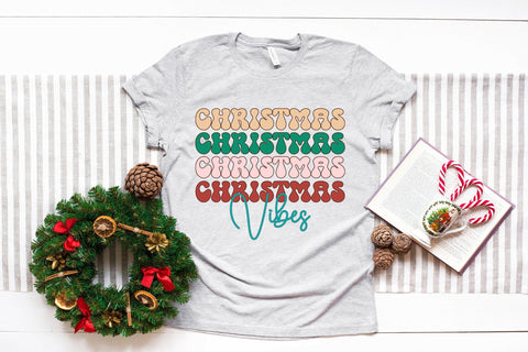 Christmas Vibes SVG, Retro Christmas SVG SVG CraftLabSVG 