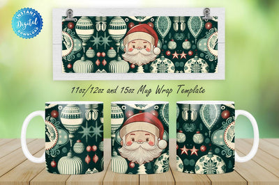 Christmas Victorian Vintage Christmas 11, 12 & 15 Oz Mug Sublimation Sublimation Regulrcrative 