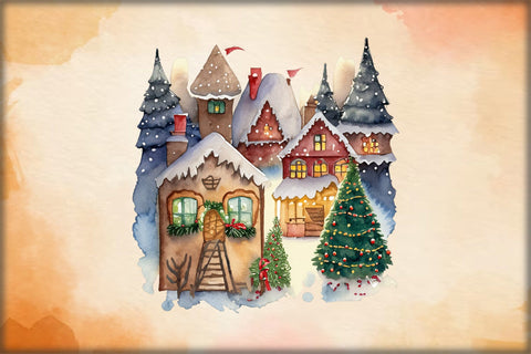 Christmas village Sublimation Bundle Sublimation Creativeart88 