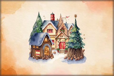 Christmas village Sublimation Bundle Sublimation Creativeart88 