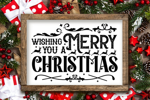 Christmas Vintage sign SVG Bundle, Retro Sign Bundle SVG Shetara Begum 