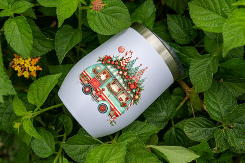 Christmas Whimsical Caravan Sublimation Sublimation Regulrcrative 
