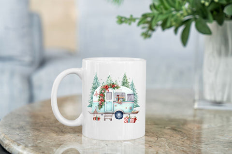 Christmas Whimsical Caravan Sublimation Sublimation Regulrcrative 
