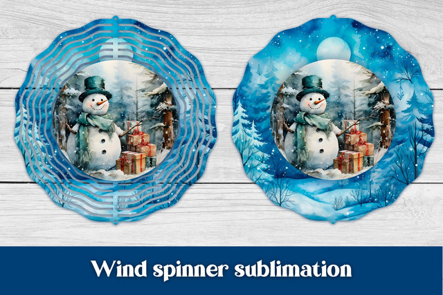 Christmas wind spinner PNG | Christmas snowman wind spinner Sublimation Svetana Studio 