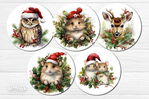 Christmas wind spinner Sublimation Bundle Christmas bundle sublimation wind spinner PNG Owl Wind Spinner Sublimation Createya Design 