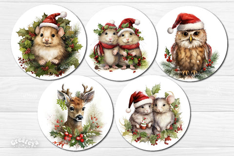 Christmas wind spinner Sublimation Bundle Christmas bundle sublimation wind spinner PNG Owl Wind Spinner Sublimation Createya Design 