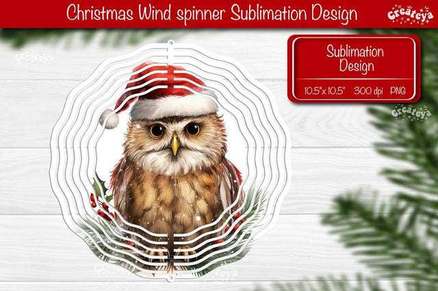 Christmas wind spinner Sublimation Christmas Animal sublimation wind spinner PNG Sublimation Createya Design 