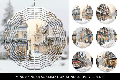 Christmas Wind Spinner Sublimation, Png Download Sublimation BijouBay 