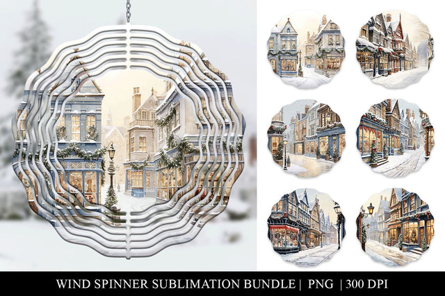 Christmas Wind Spinner Sublimation, Png Download Sublimation BijouBay 