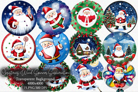 Christmas Wind Spinner Sublimation Set-2 Sublimation Creativeart88 