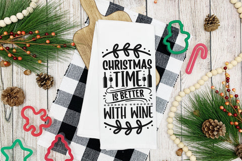 Christmas Wine Bag Bundle SVG Rupkotha 