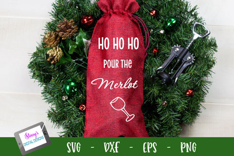 Christmas Wine Bag Mini-Bundle | Gift bag bundle SVG Stacy's Digital Designs 