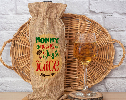 Christmas Wine Bag Sublimation Designs Bundle, 6 Designs, Christmas Wine Bag PNG Files, Christmas Time Is Better With Wine PNG, Dear Santa Just Bring Wine PNG Sublimation HappyDesignStudio 