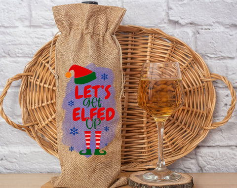 Christmas Wine Bag Sublimation Designs Bundle, 6 Designs, Christmas Wine Bag PNG Files, Christmas Time Is Better With Wine PNG, Dear Santa Just Bring Wine PNG Sublimation HappyDesignStudio 