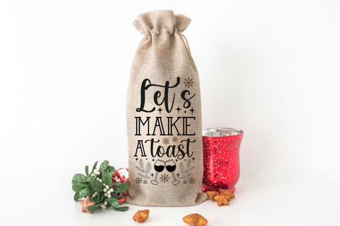 Christmas Wine Bag SVG bundle SVG DESIGNISTIC 