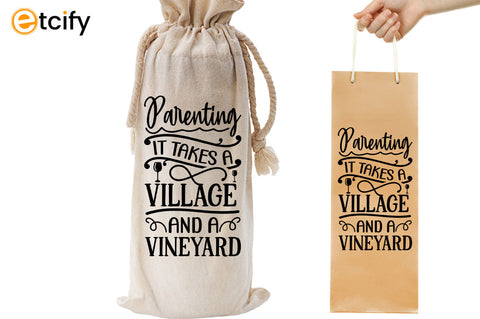 Christmas Wine Bag SVG Bundle SVG etcify 