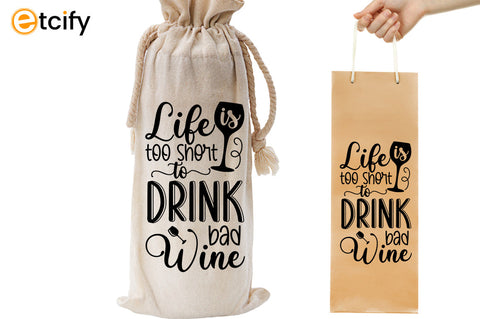 Christmas Wine Bag SVG Bundle SVG etcify 