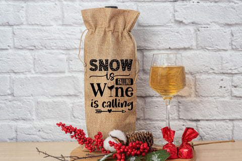 Christmas Wine Bag Svg Bundle SVG Regulrcrative 