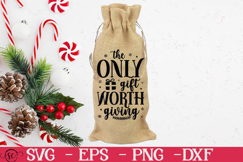 Christmas Wine Bag SVG Bundle SVG Svgcraft 