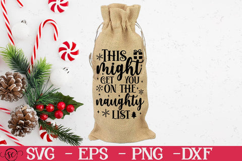 Christmas Wine Bag SVG Bundle SVG Svgcraft 