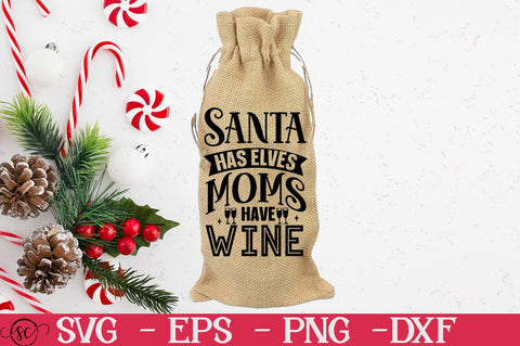 Christmas Wine Bag SVG Bundle SVG Svgcraft 