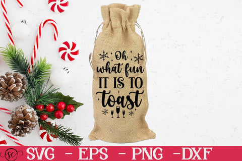 Christmas Wine Bag SVG Bundle SVG Svgcraft 