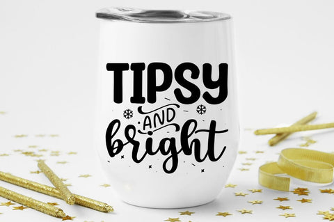 Christmas wine glass SVG Bundle SVG Regulrcrative 